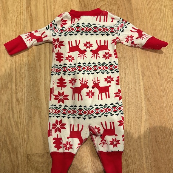 Hanna Andersson Dear Deer Baby Zip Sleeper, 0-3M - Picture 2 of 2